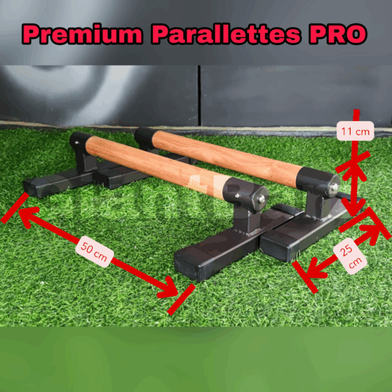 Premium Parallettes Pro | Low Pushup Bar | บาร์คู่ | บาร์หกสูงแบบเตี้ย